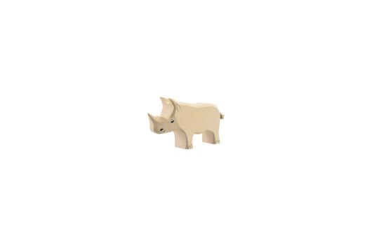 Holzspielfigur Nashorn klein