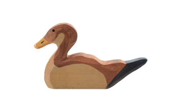 Holzspielfigur Ente