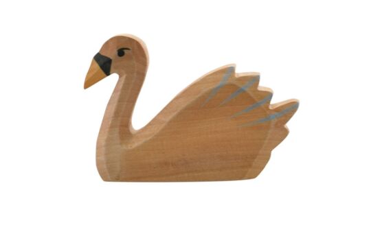 Holzspielfigur Schwan