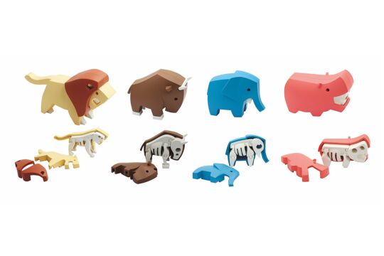 Magnetische Tiere Afrika - Set 4