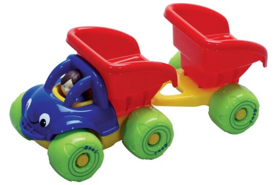 Spielfahrzeug Mini Truck Kipper mit Hänger