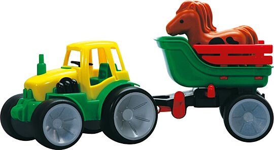 GOWI Traktor mit Pferden