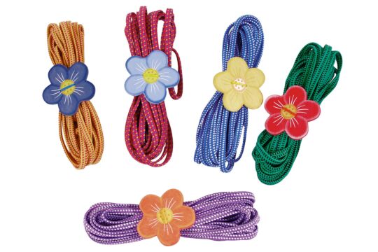 Blumen Hüpfgummi - Set 4