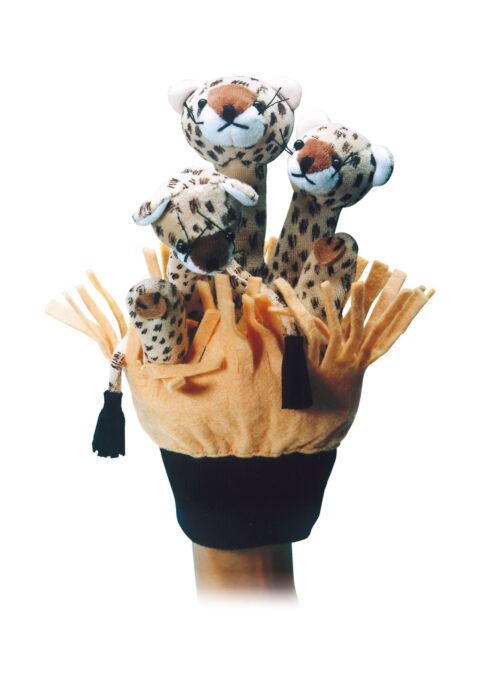 Handspielpuppe Leopard