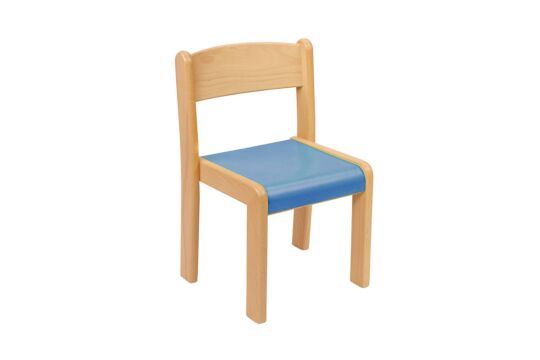 Vigo Stapelstuhl Formica (HPL) BLAU SH 34 cm